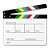 Clapper de Ação em Madeira – Slate para Cinema, TV e Vídeo, Acessório de Direção e Cenografia, Ideal para Fotografia e Filmagens - Imagem 1