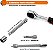 FOCSE Jogo de Chave Catraca 1/4" com 46 Peças – Soquetes, Bits e Extensor, Métrico, Ideal para Reparo Automotivo - Imagem 12