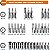 FOCSE Jogo de Chave Catraca 1/4" com 46 Peças – Soquetes, Bits e Extensor, Métrico, Ideal para Reparo Automotivo - Imagem 13