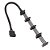 Cabo Adaptador de Energia IDE Molex 4 Pinos p/ 5 SATA – 40cm, 18AWG, Divisor p/ PC/Servidor, Alta Qualidade - Imagem 11