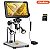 Microscópio Digital Rievbcaau 1200X HD USB com 10 LEDs, Profissional para Reparos e Inspeções Eletrônicas.          Perguntar ao ChatGPT - Imagem 1