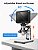 Microscópio Digital Rievbcaau 1200X HD USB com 10 LEDs, Profissional para Reparos e Inspeções Eletrônicas.          Perguntar ao ChatGPT - Imagem 12