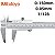 Paquímetro Vernier Mitutoyo 530-118 em Aço Inoxidável 150mm/200mm/300mm Precisão 0,02mm - Imagem 13