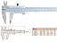 Mitutoyo Paquímetro Vernier Metálico 530-118 0-200mm para Medições Internas, Externas, de Profundidade e Passo - Imagem 8
