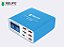 Carregador Inteligente Relife RL-304P com Display Digital e 6 Portas USB Rápidas para iPhone, Samsung, Huawei, Xiaomi, Vivo e Oppo - Imagem 1