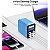 Carregador Rápido de Mesa Relife Q4 6 Portas 72W – Duplo PD, Duplo QC, Tela Colorida TFT HD, Modo Sono Inteligente, Compacto e Portátil - Imagem 4