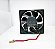 Conector de 2pin com 2 fios b73 sunão kdepeluptv3 6025, 60mm x 60mm x 25mm, ventilador resfriador maglev 12v 0.7w - Imagem 4