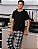 PIJAMA MASCULINO  XADREZ CALÇA (MANGA CURTA) - Imagem 3