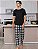 PIJAMA MASCULINO  XADREZ CALÇA (MANGA CURTA) - Imagem 2