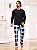 PIJAMA MASCULINO  XADREZ ( MANGA LONGA) - Imagem 1