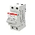 Minidisjuntor Bipolar 40A 6Ka/10Ka em 220V/380V Termomagnético Curva C SJ202-C40 :2TAZ141200R0404 -ABB - Imagem 1