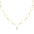 Choker círculos folheada a ouro com pingente de coração com zircônias, 35cm - Imagem 1