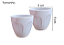 Jogo de vasos  plástico face 9 cm - Imagem 2
