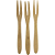 Kit 3 Mini garfos de Bambu - Imagem 1