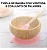 Jogo de bambu, garfo e colher de silicone - Rosa - Imagem 4