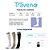 Meia de viagem Traveno 170 Sigvaris unissex Branca - Imagem 4