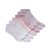 Meia 6 Pares Feminina Non Terry Polytam Rosa Skechers - Imagem 1