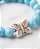 Pulseira de Cristal Azul com Borboleta - Imagem 3