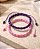 Pulseira Macramê com Contas Acrílicas Coloridas - Imagem 1