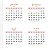 Mini Calendário De Mesa 2025 8x8cm - Imagem 8