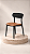 Cadeira Slim preto + caramelo - Imagem 1