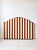 Cabeceira Friso Lady Listra terracota 130cm - Imagem 1