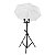 Kit Estúdio Iluminação Foto Vídeo Luz Dupla Sombrinha Tripé - Imagem 2