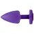 Plug Anal ABS Roxo com Pedra Coração – Sensual Love - Imagem 4
