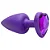 Plug Anal ABS Roxo com Pedra Coração – Sensual Love - Imagem 2