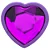 Plug Anal ABS Roxo com Pedra Coração – Sensual Love - Imagem 6