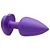 Plug Anal ABS Roxo com Pedra Coração – Sensual Love - Imagem 5