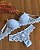 Lingerie de Renda Clássica com Bojo e Calcinha de Renda Fio 00026 - Imagem 2
