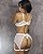 Lingerie sem Bojo de Renda e Cinta Liga 0683 - Imagem 2
