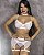 Lingerie sem Bojo de Renda e Cinta Liga 0683 - Imagem 1