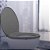 ASSENTO SANITÁRIO MOD CONVENCIONAL OVAL CINZA - Imagem 4