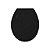 ASSENTO SANITÁRIO MOD CONVENCIONAL OVAL PRETO - Imagem 3