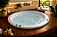 SPA FLORA REDONDO Ø 170 x 65 CM TOP LINE C/ 5 LUGARES OURO FINO - Imagem 1