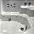 SPA HARMONY QUADRADO 200 x 200 x 70 CM TOP LINE P/ 5 PESSOAS OURO FINO - Imagem 5