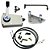 Kit de adaptação motor Yamaha 15 HP manual para comando a distância, completo com cabo de comando 12 pés. - Imagem 1
