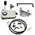 Kit de adaptação motor Mercury 25 Sea Pro / 30hp manual para comando a distância, completo com cabo de comando 16 pés - Imagem 1