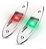 Luz de navegação metálica cromada Led à prova d’água par (vermelha e verde) - Imagem 1