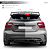 Difusor Traseiro Mercedes Classe A250 A45 W176 Black Piano 2014 até 2018 - Imagem 2