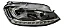 Farol Volkswagen Golf MK7 Chrome 2 Projetores Full LED (2014-2017) - Imagem 1