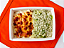 Frango Gratinado com Cebola Caramelizada e Arroz com Brócolis - 200g - Imagem 1