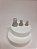 Trio argolas quadradas banho ródio branco micro cravação zircônia - Imagem 2