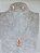 Conjunto gota Cristal cor orange banho em ródio branco - Imagem 1