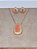 Conjunto gota Fusion cor orange banho em ouro amarelo 18k - Imagem 2