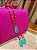 Clutch Cetim Pink e Conjunto de Corrente e Brinco - Imagem 1