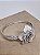 Pulseira Bracelete Flor Beaqueen zircônia banho ródio branco - Imagem 3