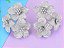 BRINCO NOIVA LUXO CACHO TRÊS FLORES - Imagem 2